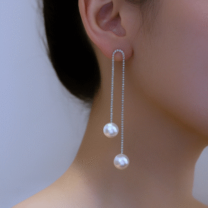 Elegant Rhinestone Chain Earring